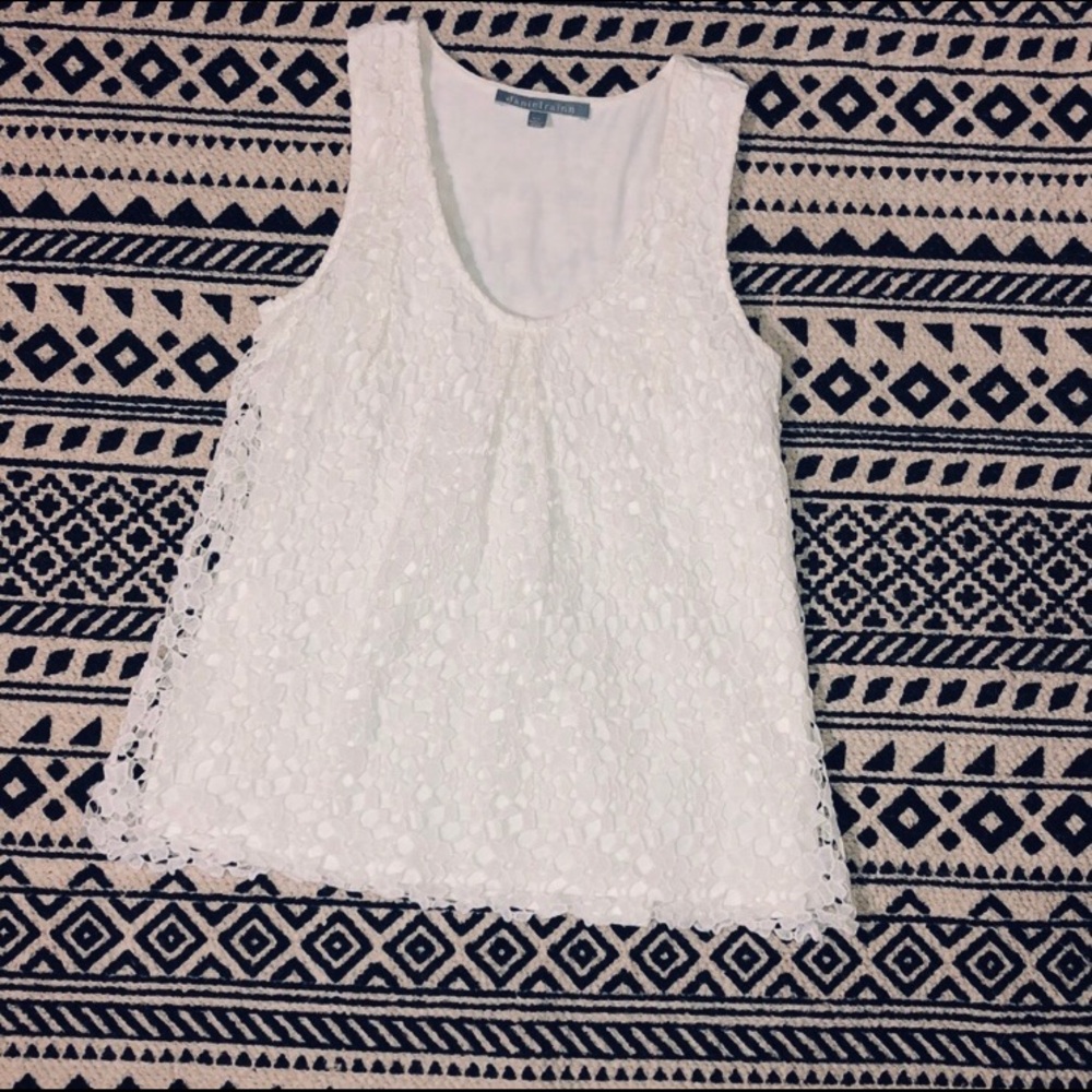 Stitch fix Cream color over lay flower shirt